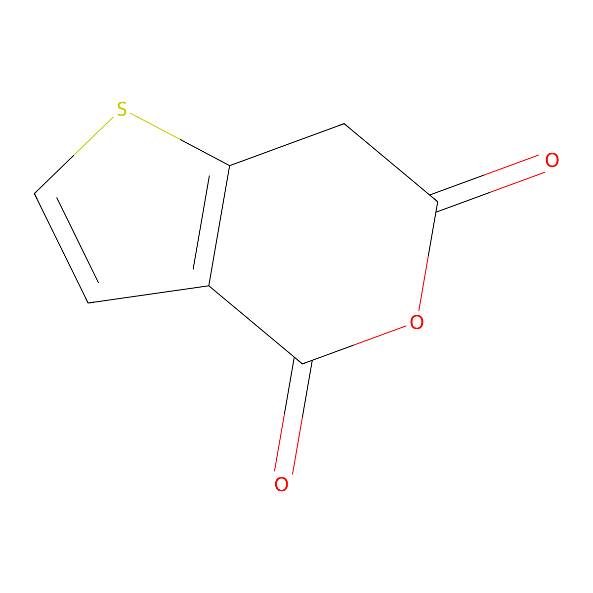 4H,6H,7H-thieno(3,2-c)pyran-4,6-dione molecular structure, CAS 1233478-91-5