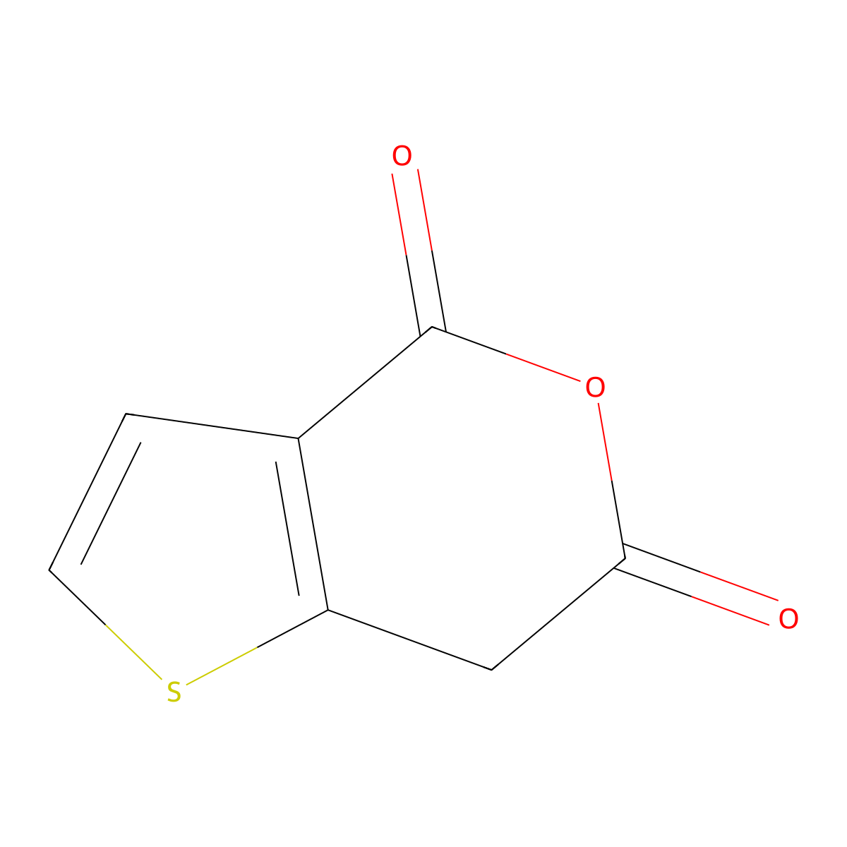 4H,6H,7H-thieno(3,2-c)pyran-4,6-dione molecular structure, CAS 1233478-91-5