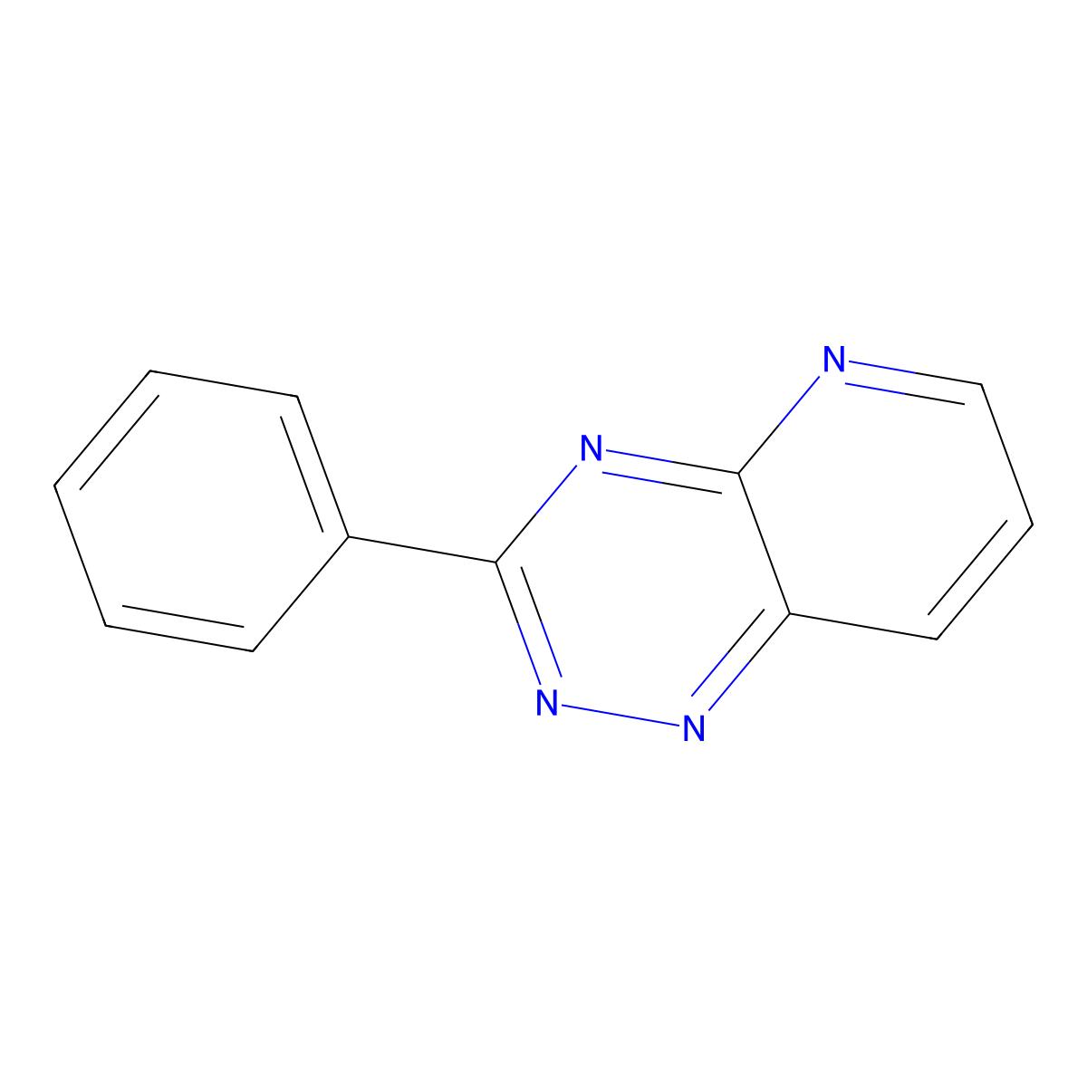 3-Phenylpyrido[2,3-e][1,2,4]triazine molecular structure, CAS 123348-63-0