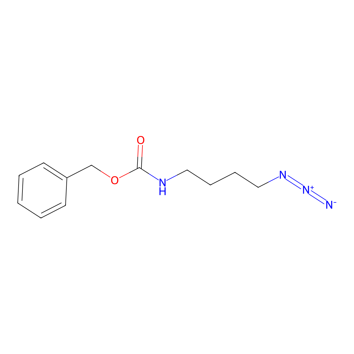 Benzyl N-(4-azidobutyl)carbamate molecular structure, CAS 123348-73-2