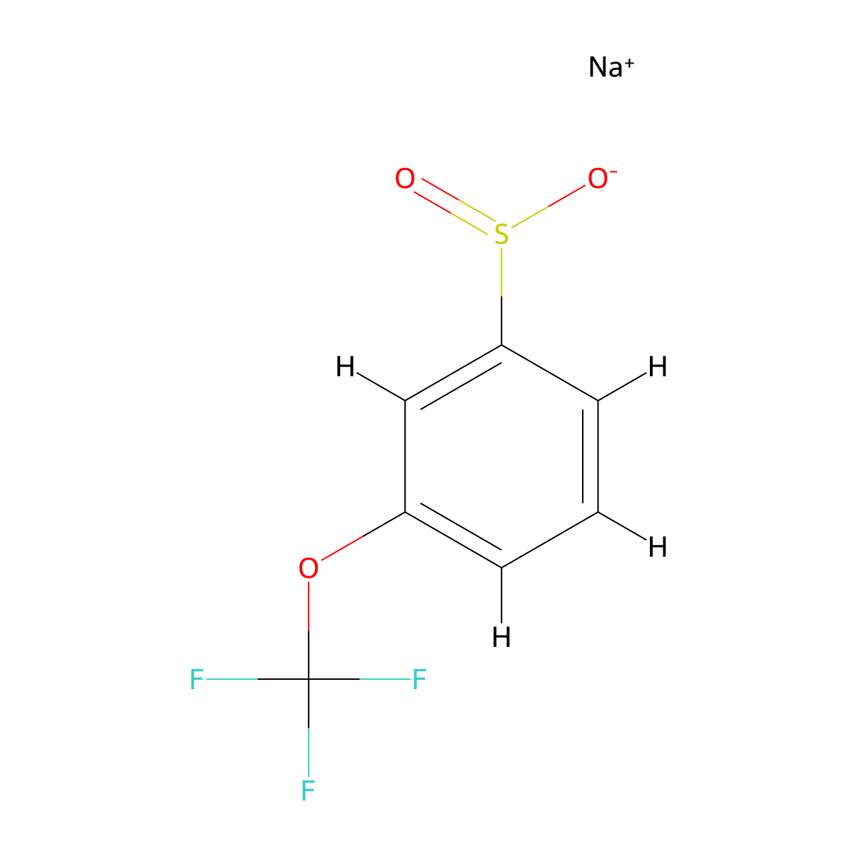3-(Trifluoromethoxy)benzenesulfinic acid sodium salt molecular structure, CAS 1233501-75-1