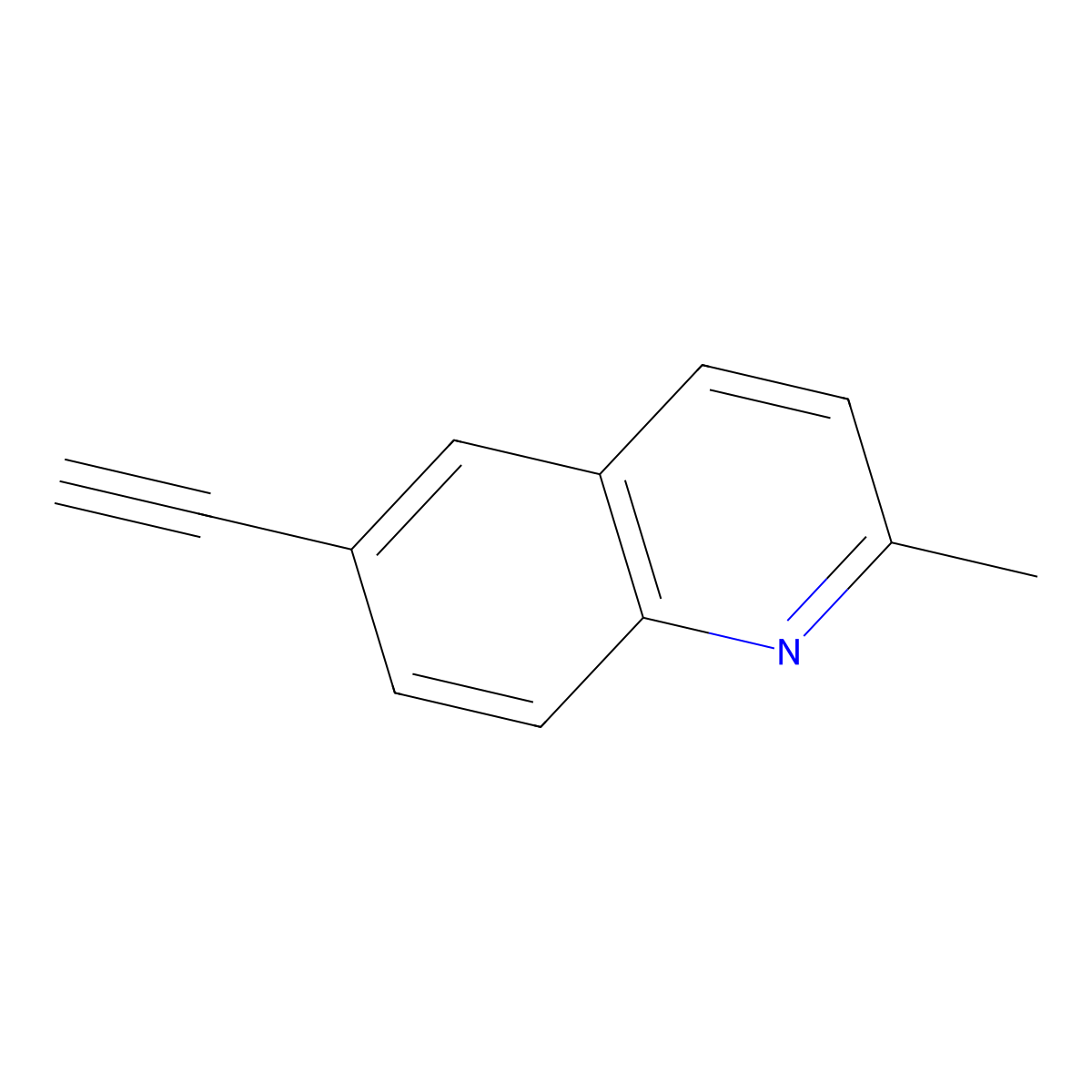 6-Ethynyl-2-methylquinoline molecular structure, CAS 1233505-71-9