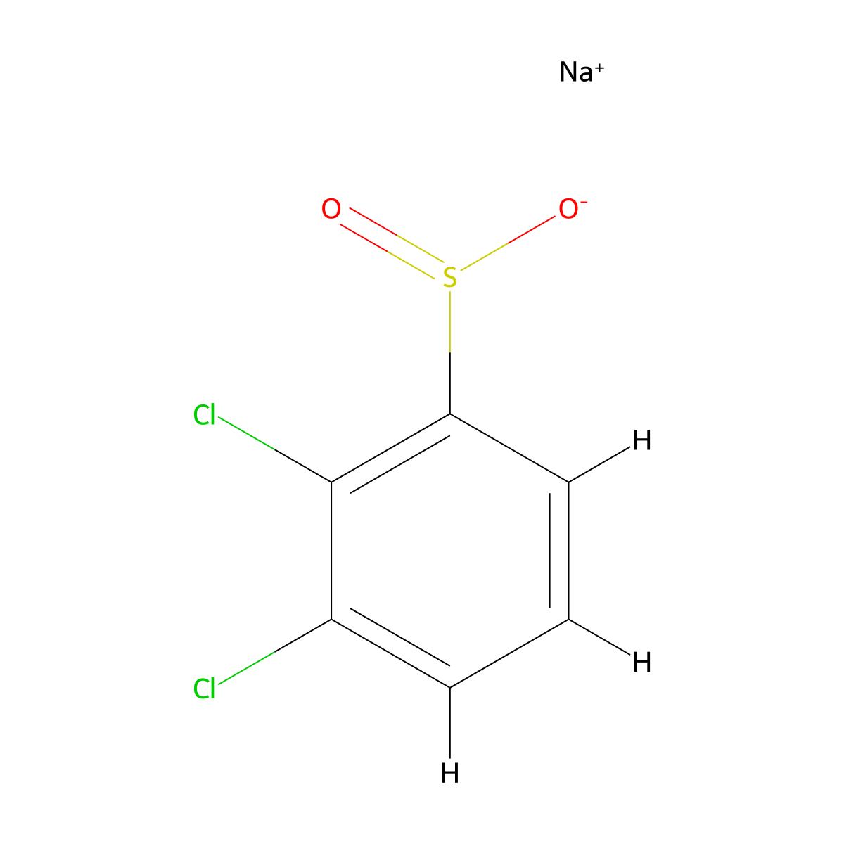 2,3-Dichlorobenzenesulfinic acid sodium salt molecular structure, CAS 1233505-75-3