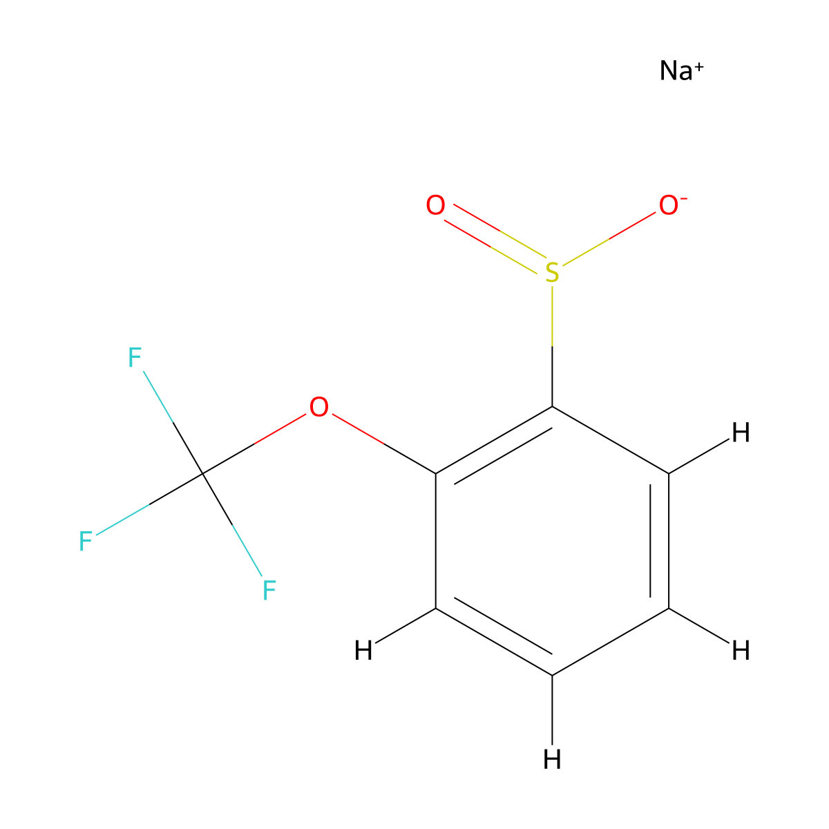 2-(Trifluoromethoxy)benzenesulfinic acid sodium salt molecular structure, CAS 1233509-88-0