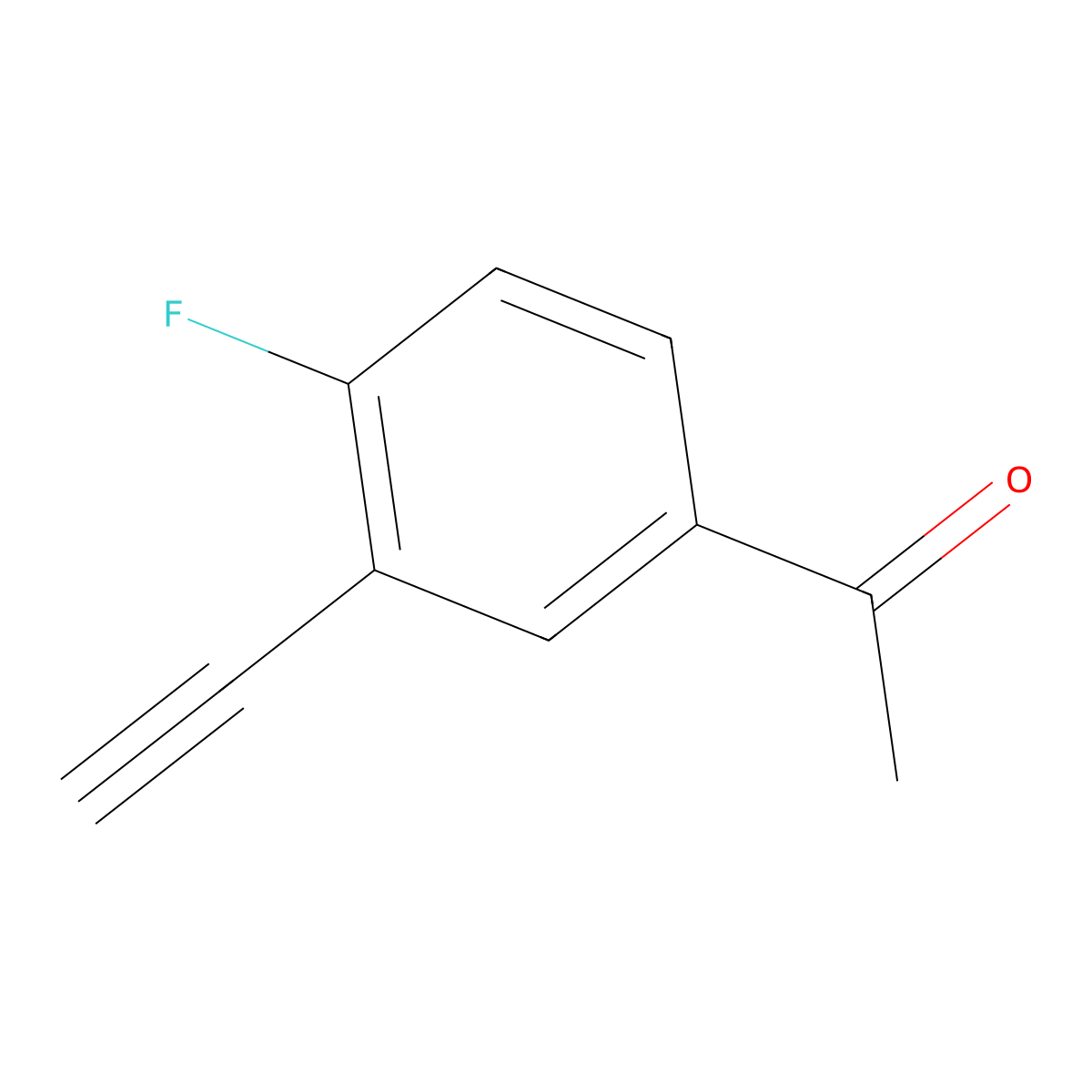 5-Acetyl-2-fluorophenylacetylene molecular structure, CAS 1233513-11-5