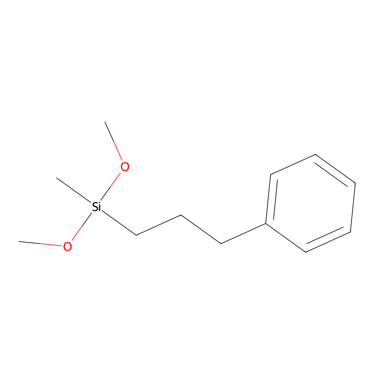 (3-(Dimethoxymethylsilyl)propyl)benzene molecular structure, CAS 1233513-31-9