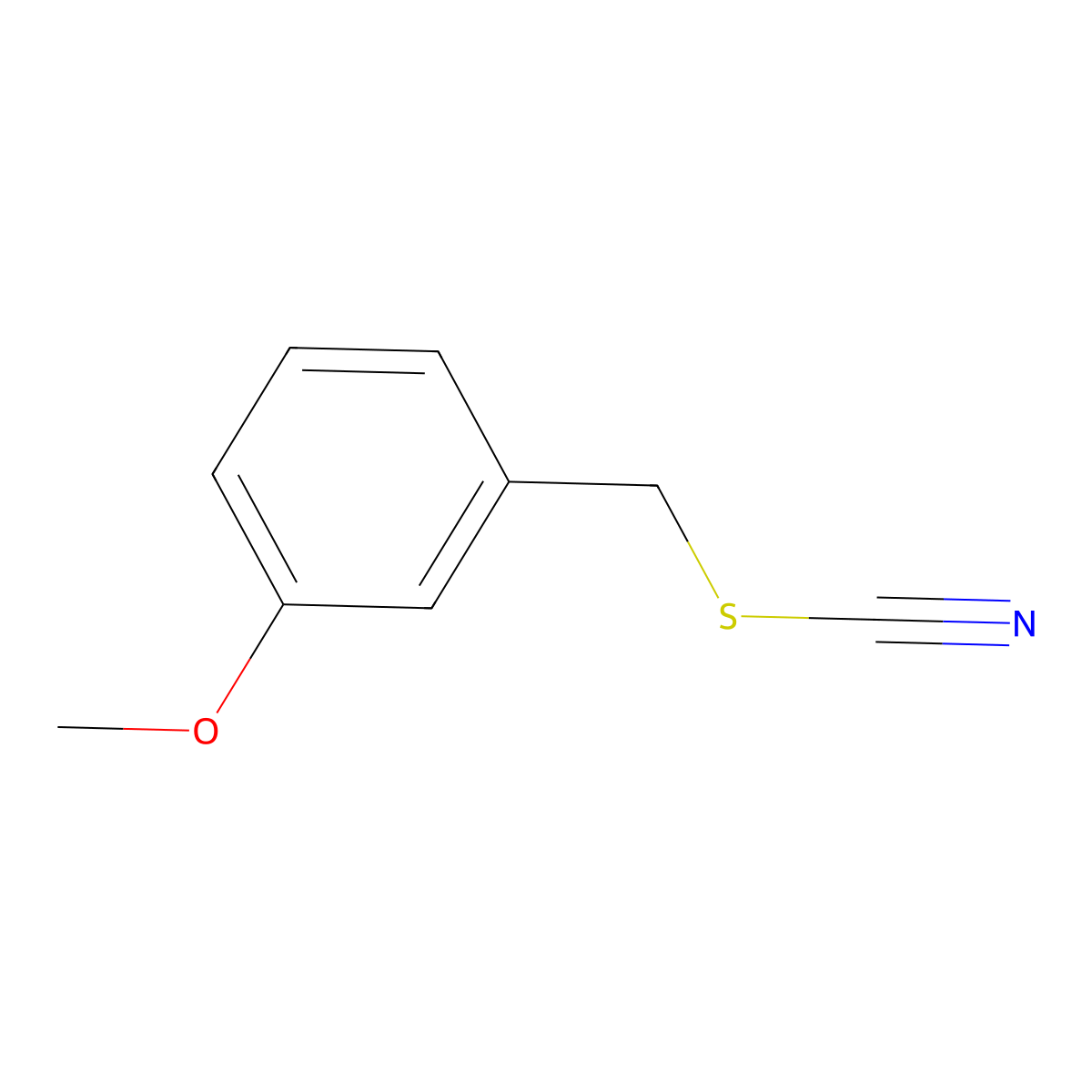 1-Methoxy-3-(thiocyanatomethyl)benzene molecular structure, CAS 1233513-38-6