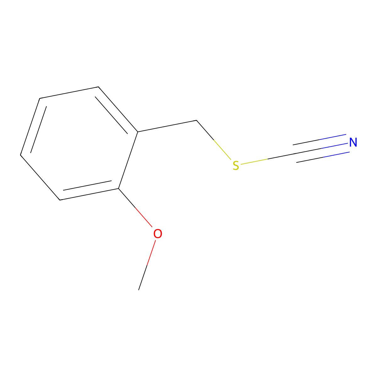 1-Methoxy-2-(thiocyanatomethyl)benzene molecular structure, CAS 1233518-03-0