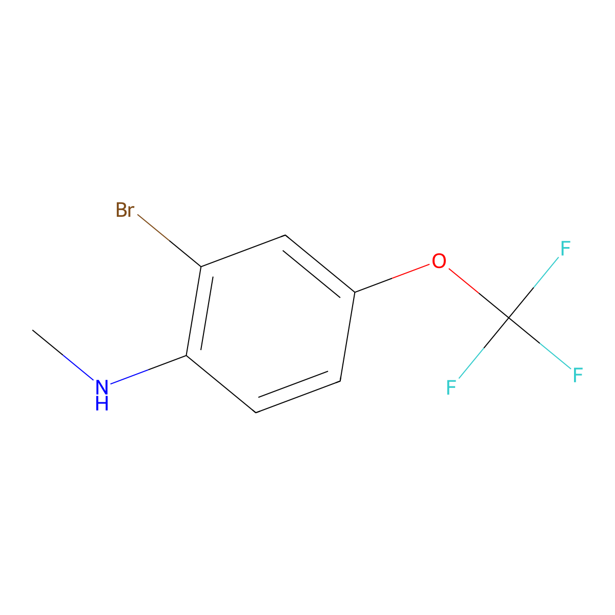 2-Bromo-N-methyl-4-(trifluoromethoxy)aniline molecular structure, CAS 1233518-04-1