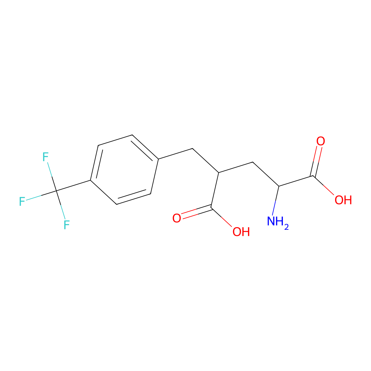 (4S)-4-(4-Trifluoromethyl-benzyl)-L-glutamic acid molecular structure, CAS 1233518-19-8