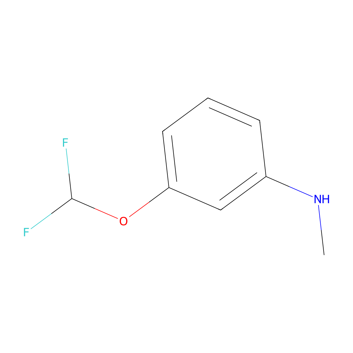 3-(Difluoromethoxy)-N-methylaniline molecular structure, CAS 1233521-09-9