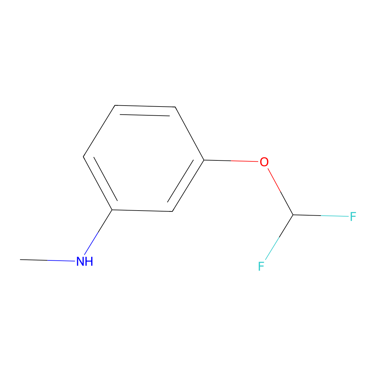 3-(Difluoromethoxy)-N-methylaniline molecular structure, CAS 1233521-09-9