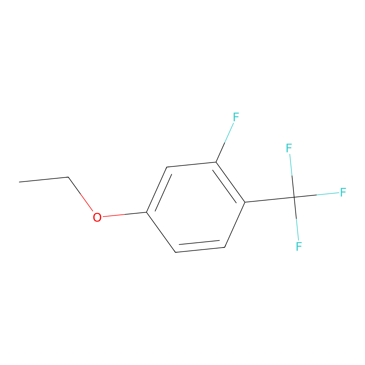4-Ethoxy-2-fluorobenzotrifluoride molecular structure, CAS 1233541-64-4