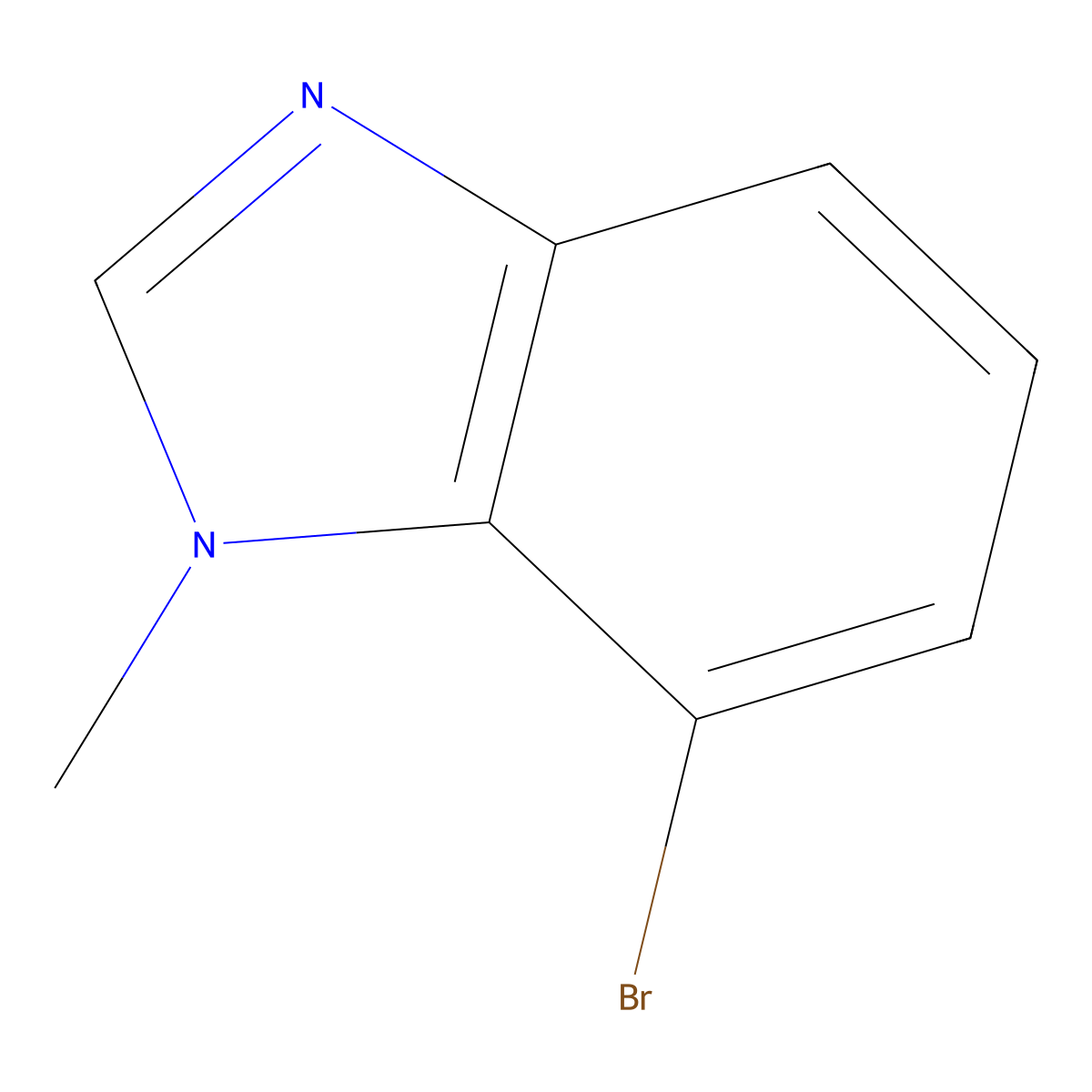 7-Bromo-1-methyl-1H-benzo[d]imidazole molecular structure, CAS 1233542-00-1