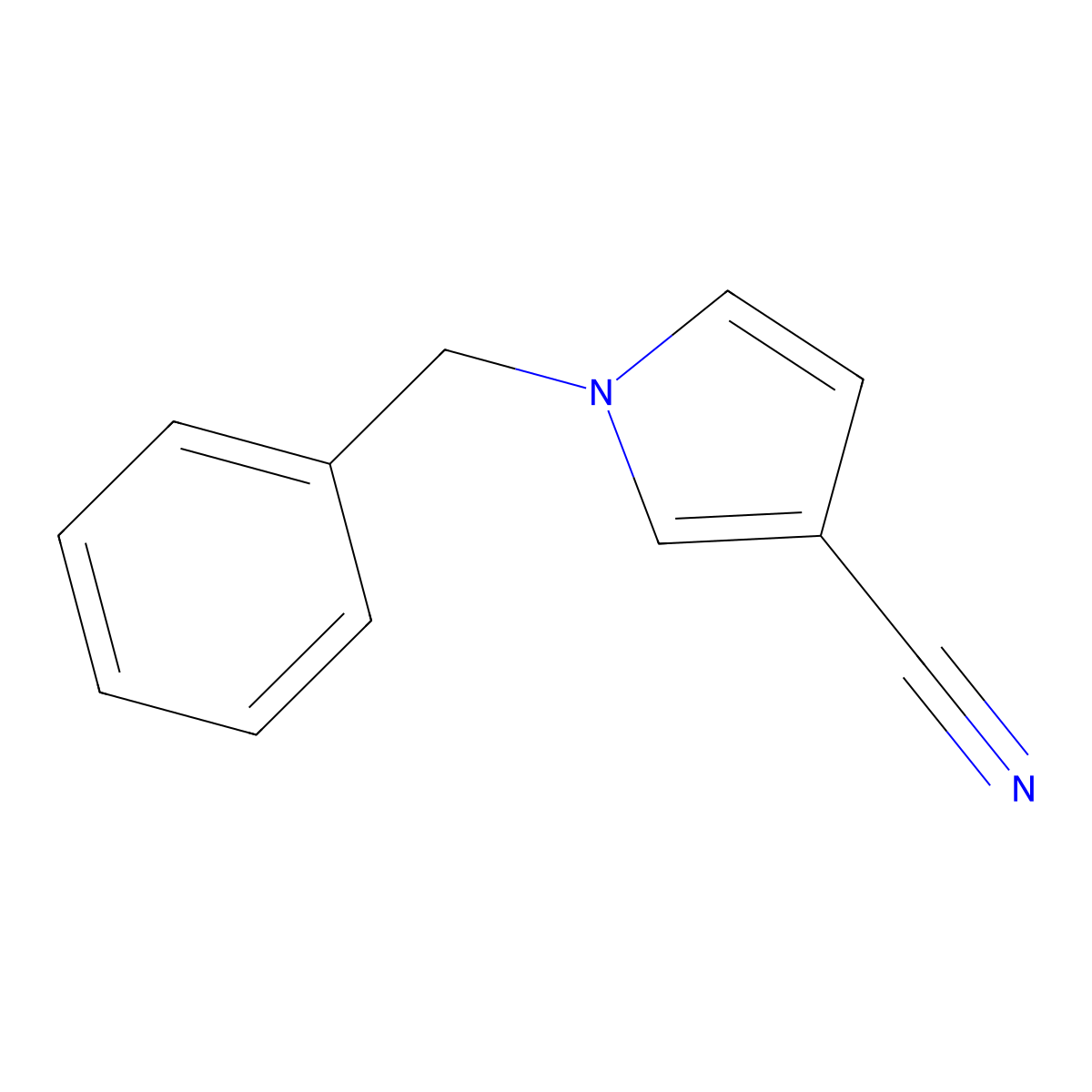 1-Benzyl-1H-pyrrole-3-carbonitrile molecular structure, CAS 1233659-29-4