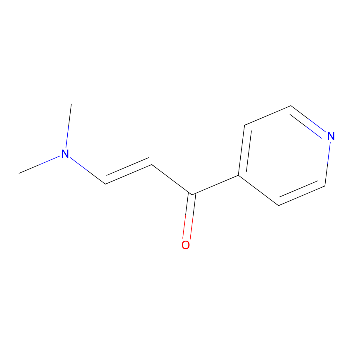 (2E)-3-(Dimethylamino)-1-(4-Pyridinyl)-2-Propen-1-One molecular structure, CAS 123367-27-1