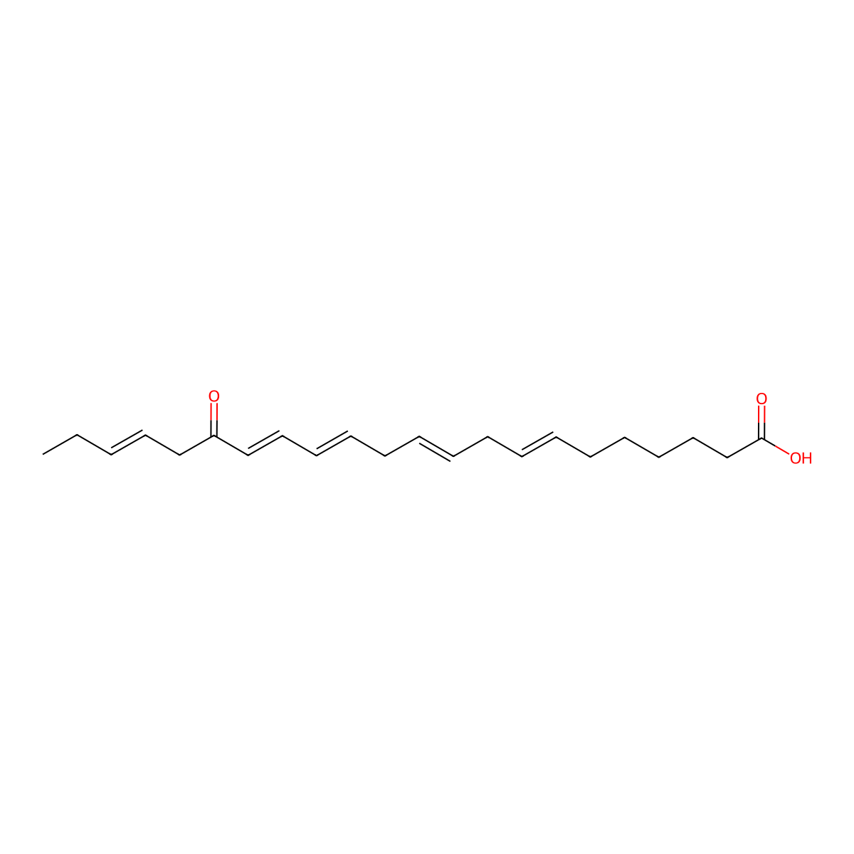 17-Oxo-7(Z),10(Z),13(Z),15(E),19(Z)-docosapentaenoic acid molecular structure, CAS 1233715-33-7