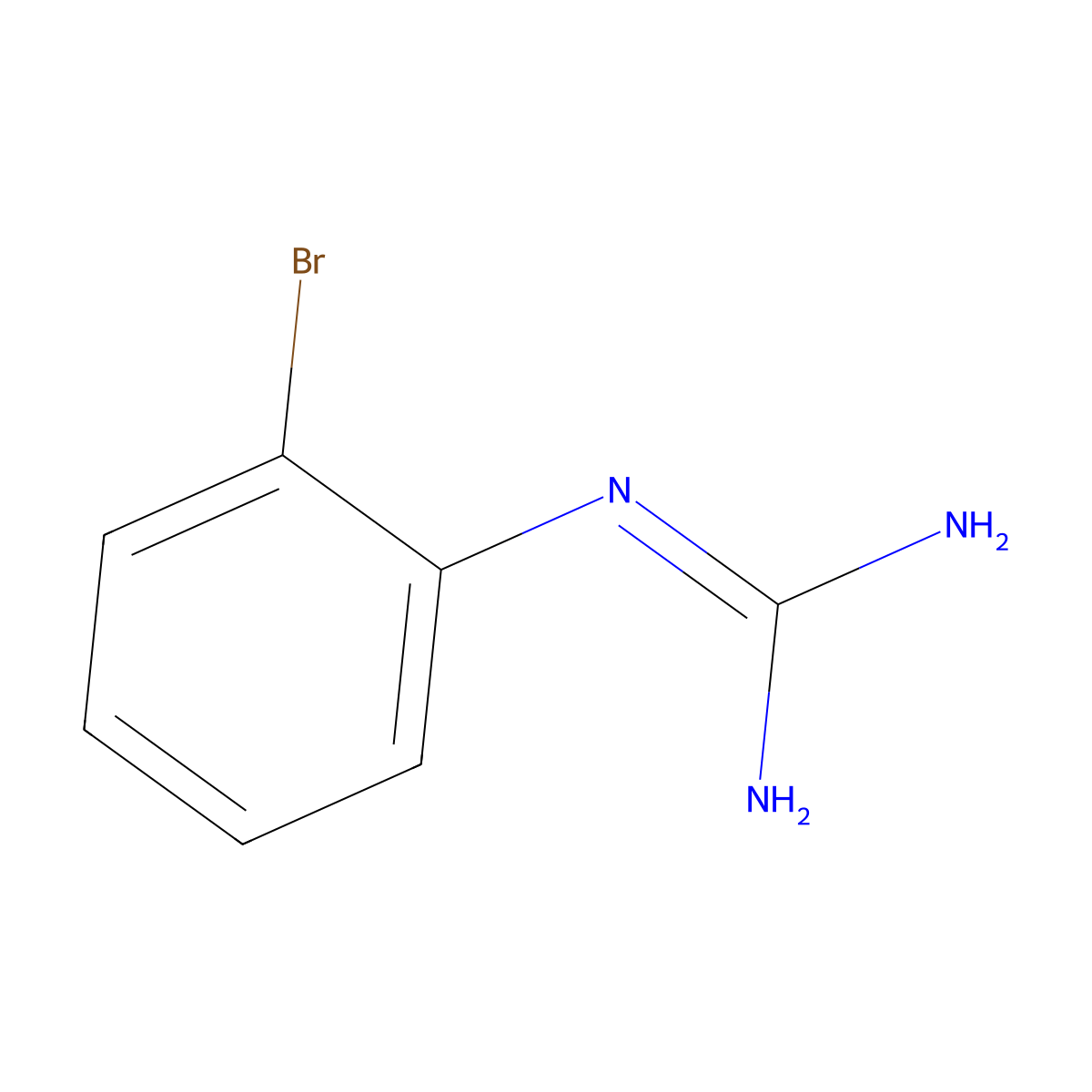 1-(2-Bromophenyl)guanidine molecular structure, CAS 123375-81-5