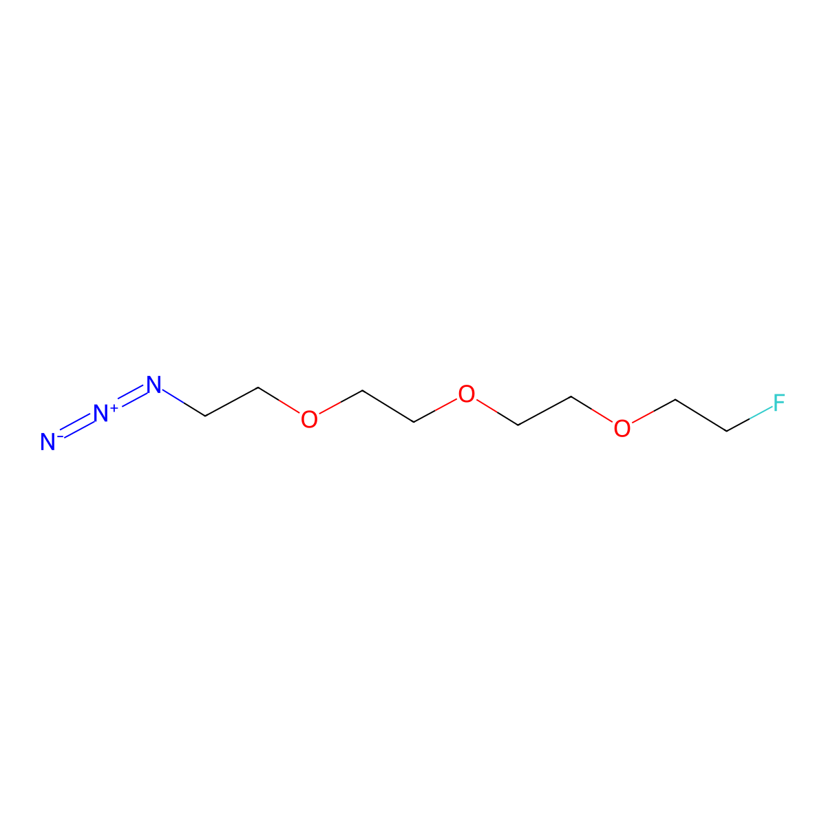 Azido-PEG3-flouride molecular structure, CAS 1233816-91-5