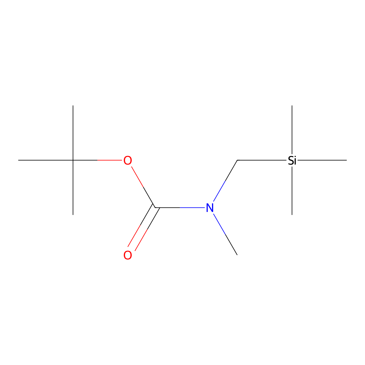tert-Butyl methyl((trimethylsilyl)methyl)carbamate molecular structure, CAS 123387-70-2