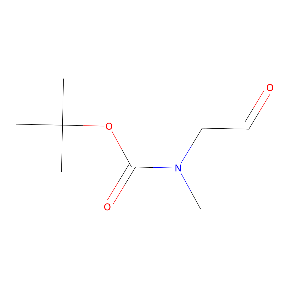 tert-butyl N-methyl-N-(2-oxoethyl)carbamate molecular structure, CAS 123387-72-4