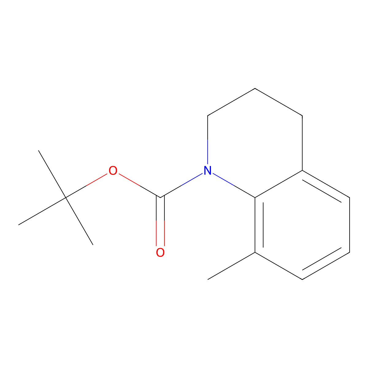 tert-Butyl 8-methyl-3,4-dihydroquinoline-1(2H)-carboxylate molecular structure, CAS 123387-75-7