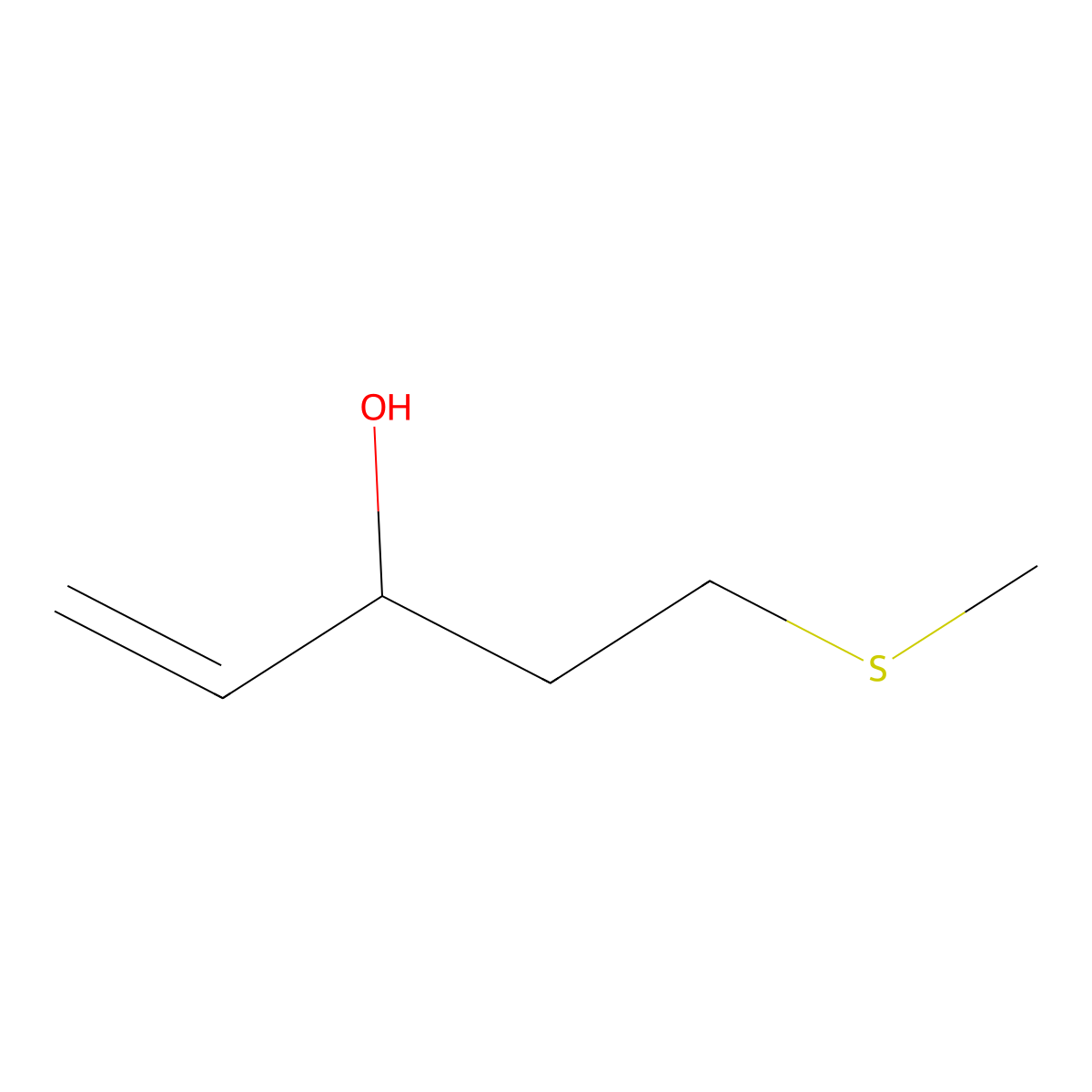 5-(Methylsulfanyl)pent-1-en-3-ol molecular structure, CAS 1233883-43-6