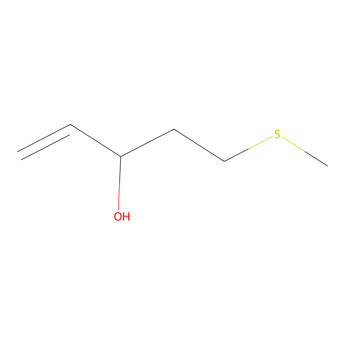 5-(Methylsulfanyl)pent-1-en-3-ol molecular structure, CAS 1233883-43-6