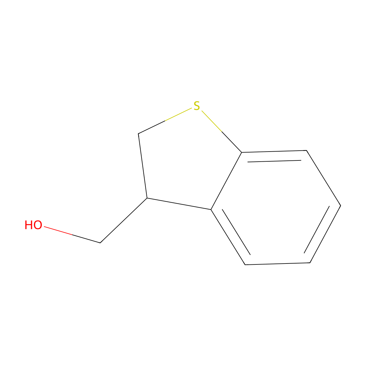 (2,3-Dihydro-1-benzothiophen-3-yl)methanol molecular structure, CAS 123392-40-5