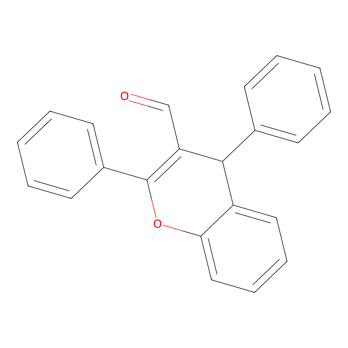 2,4-Diphenyl-4H-chromene-3-carbaldehyde molecular structure, CAS 123394-22-9