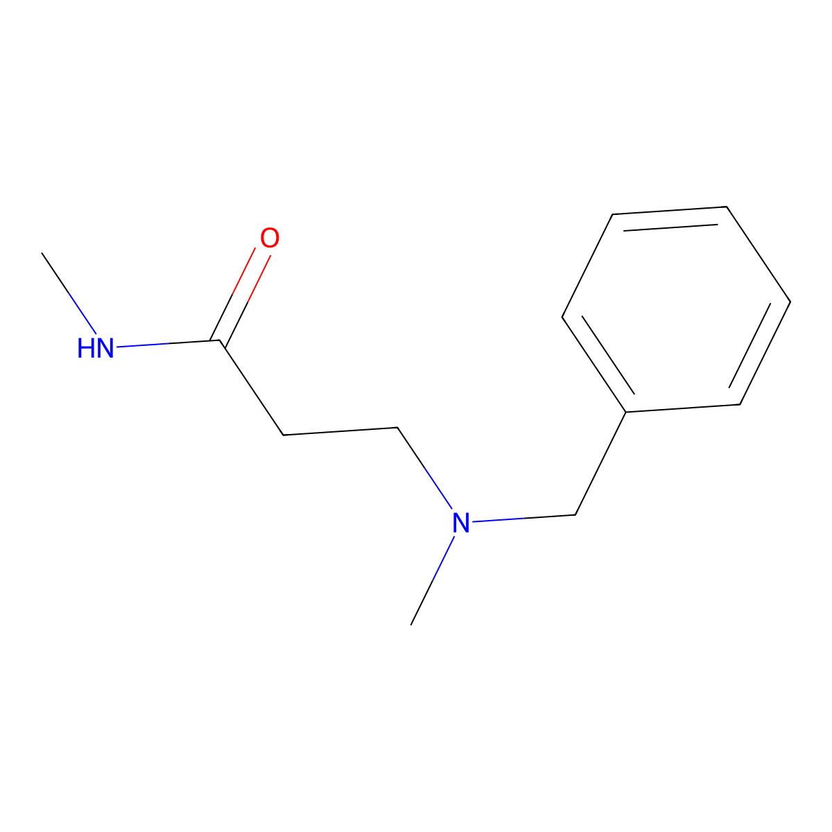 3-[benzyl(methyl)amino]-N-methylpropanamide molecular structure, CAS 1233946-79-6
