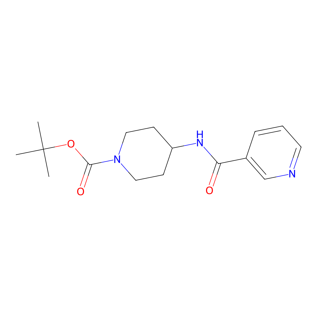 tert-Butyl 4-(nicotinamido)piperidine-1-carboxylate molecular structure, CAS 1233951-99-9