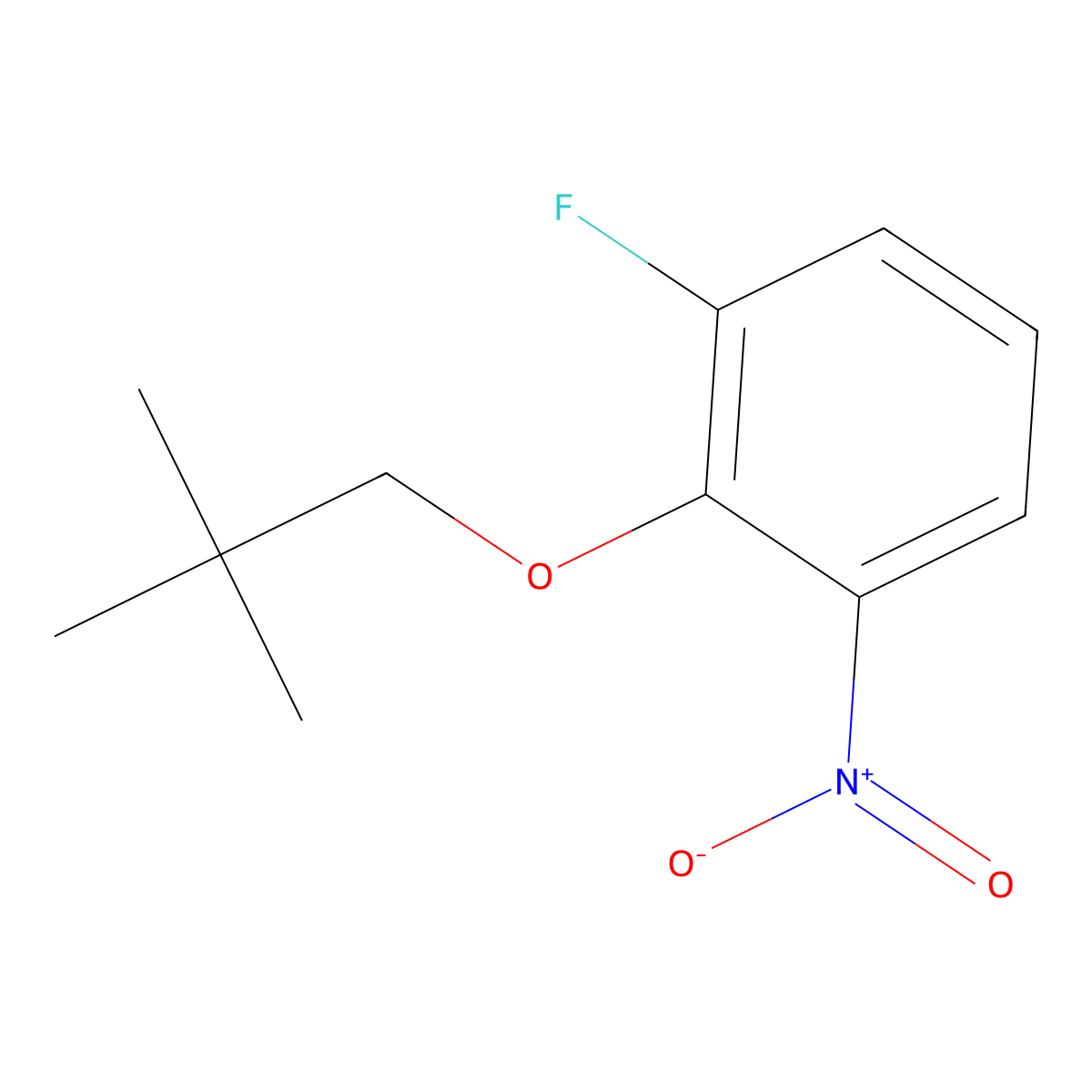 1-Fluoro-2-(neopentyloxy)-3-nitrobenzene molecular structure, CAS 1233952-86-7