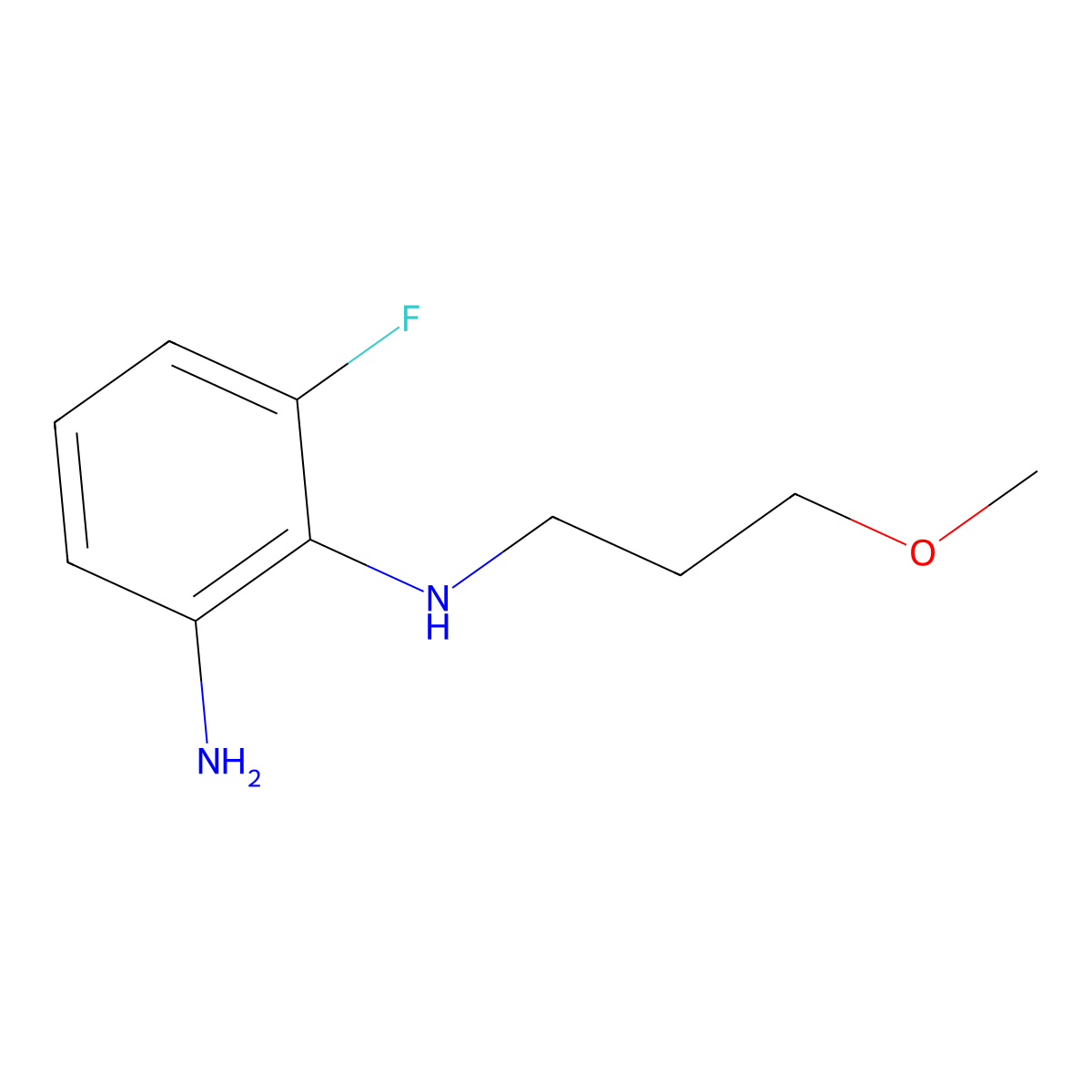 6-Fluoro-N1-(3-methoxypropyl)benzene-1,2-diamine molecular structure, CAS 1233953-14-4