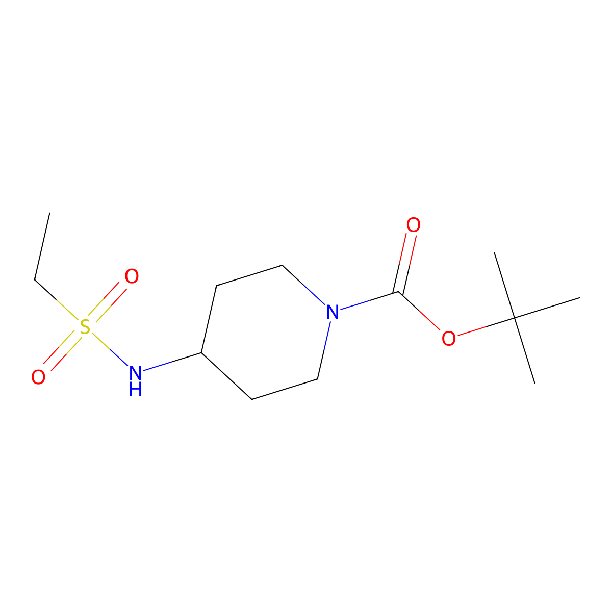 tert-Butyl 4-(ethylsulfonamido)piperidine-1-carboxylate molecular structure, CAS 1233954-83-0