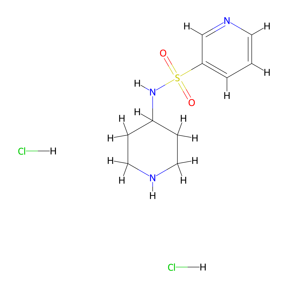 N-(Piperidin-4-yl)pyridine-3-sulfonamidedihydrochloride molecular structure, CAS 1233955-53-7