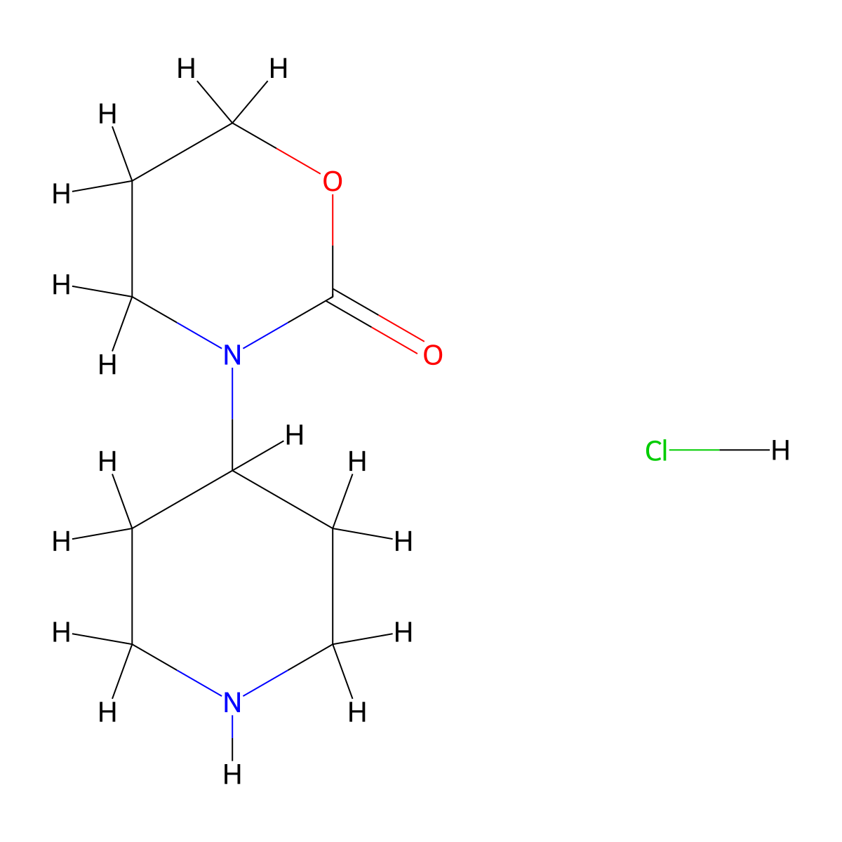 3-(Piperidin-4-yl)-1,3-oxazinan-2-one hydrochloride molecular structure, CAS 1233955-65-1