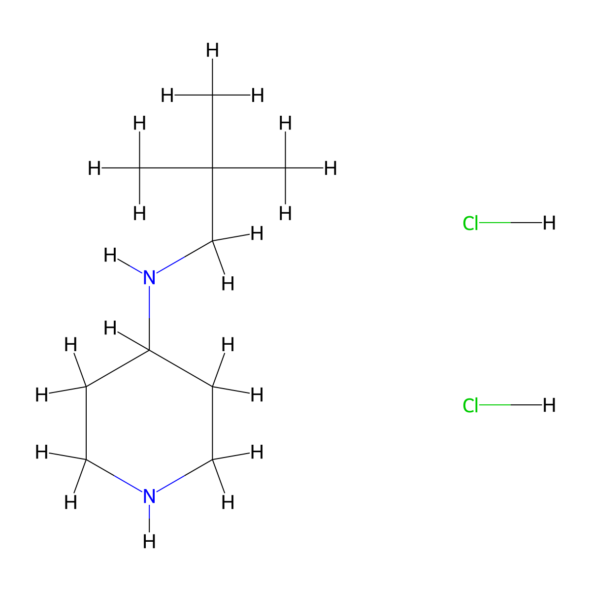 N-Neopentylpiperidine-4-amine dihydrochloride molecular structure, CAS 1233958-35-4