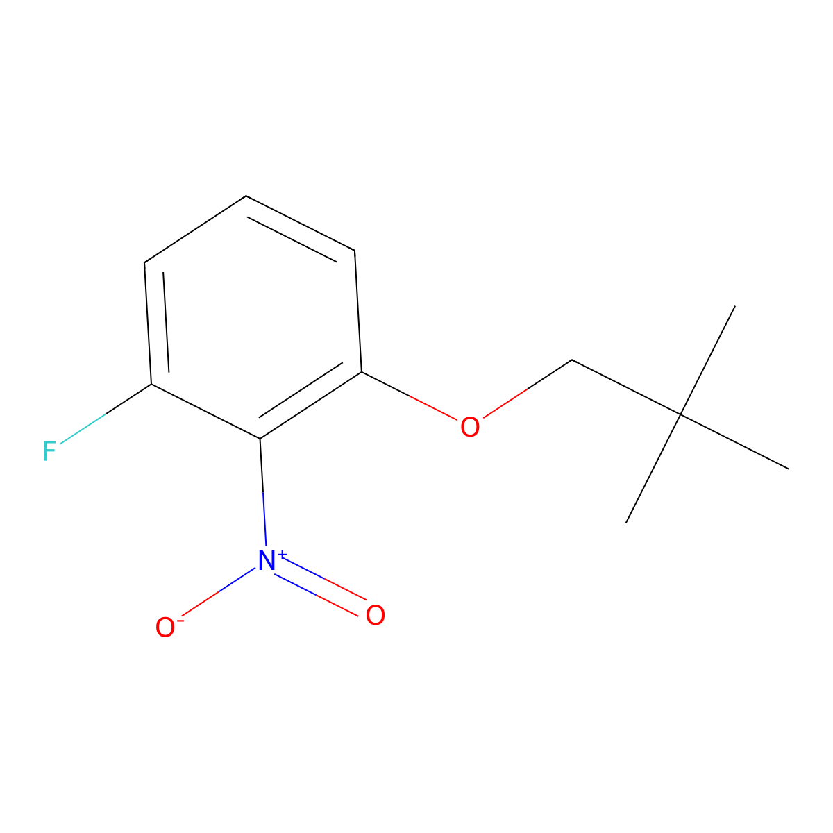 1-Fluoro-3-(neopentyloxy)-2-nitrobenzene molecular structure, CAS 1233958-95-6