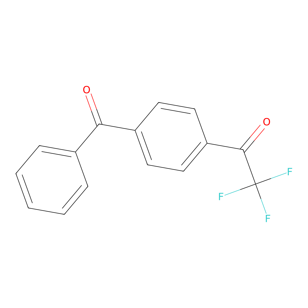 1-(4-Benzoylphenyl)-2,2,2-trifluoroethan-1-one molecular structure, CAS 1233964-16-3