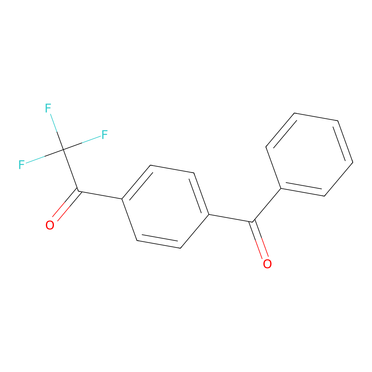 1-(4-Benzoylphenyl)-2,2,2-trifluoroethan-1-one molecular structure, CAS 1233964-16-3