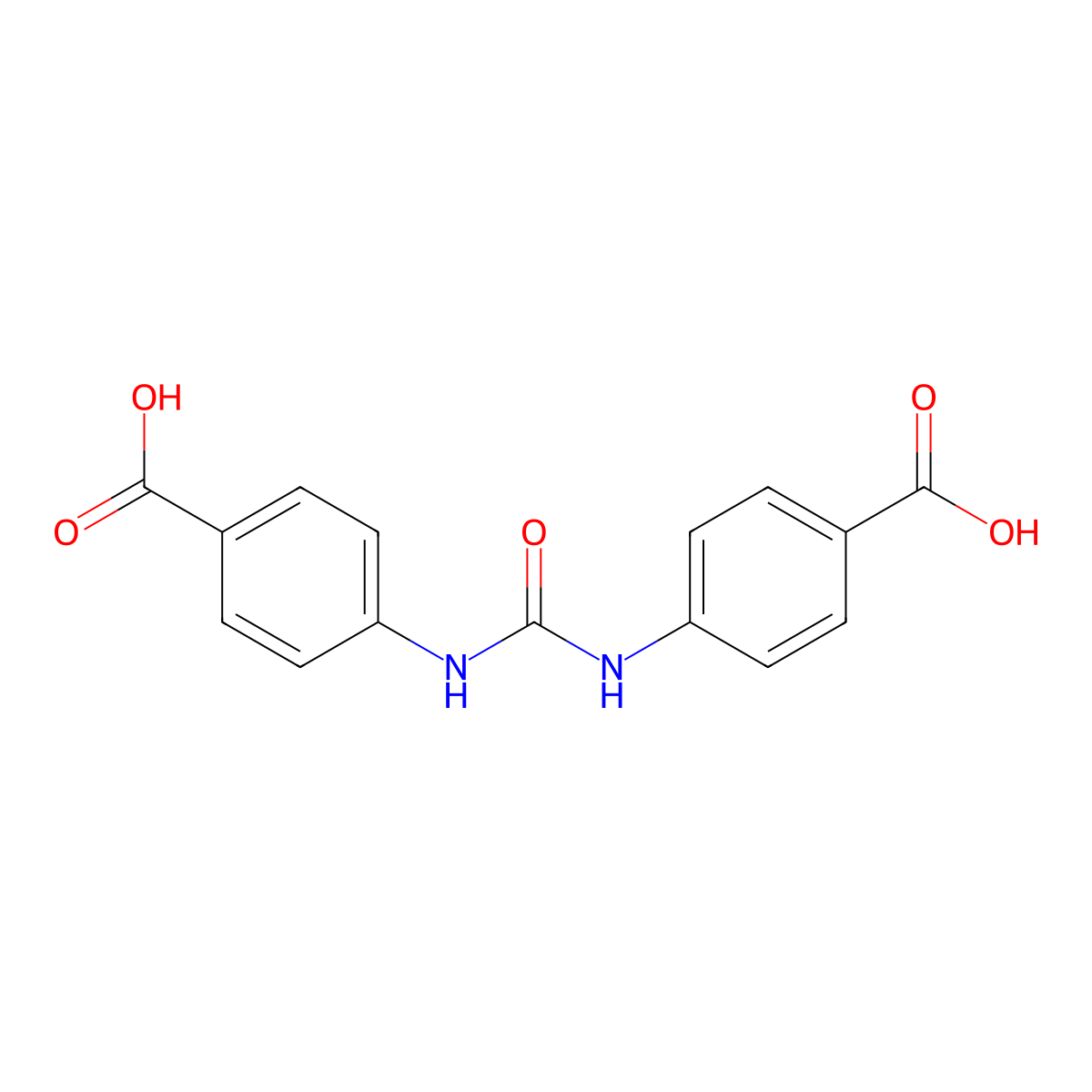 4,4'-(Carbonyldiazanediyl)dibenzoic acid molecular structure, CAS 1234-27-1