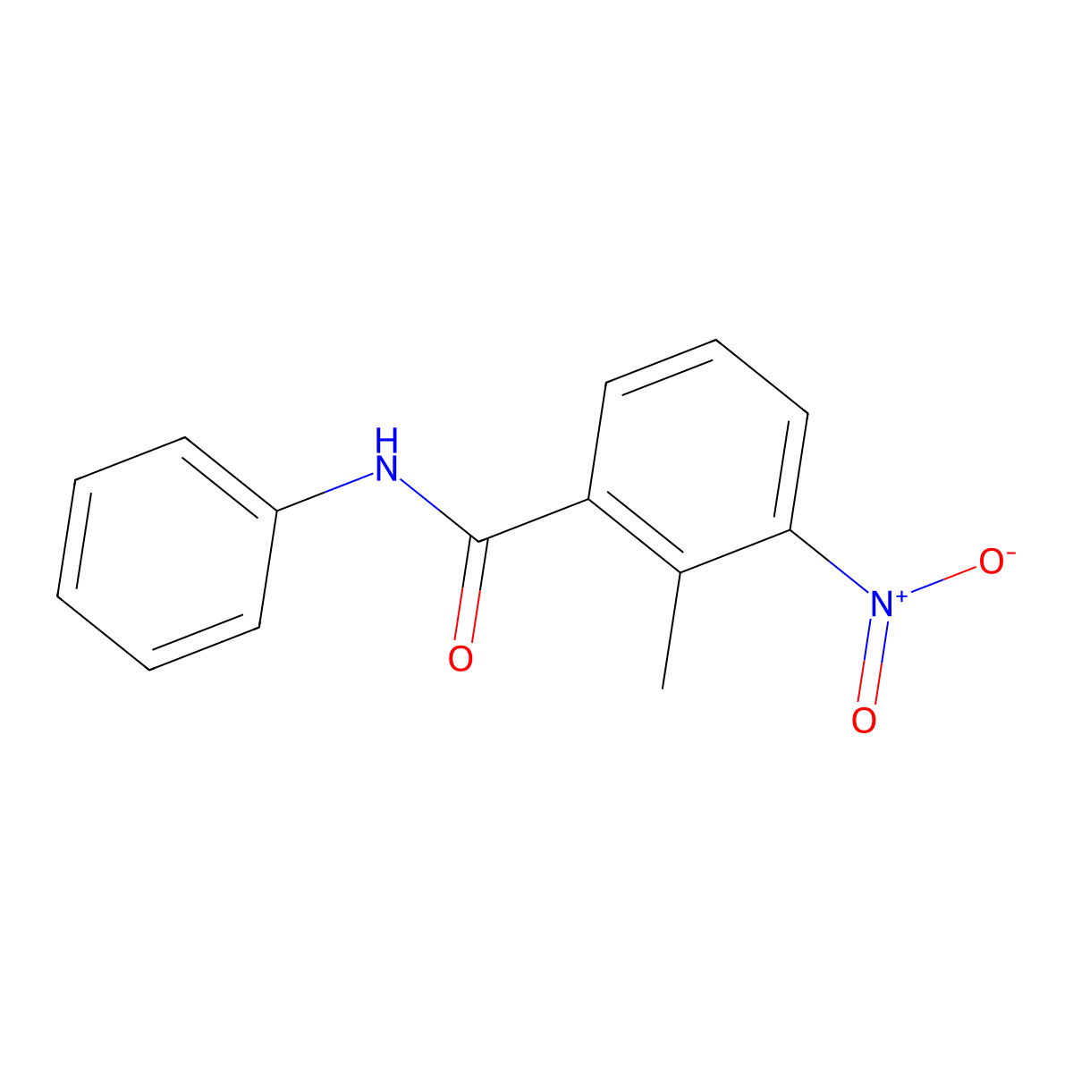 2-methyl-3-nitro-N-phenylbenzamide molecular structure, CAS 123400-31-7