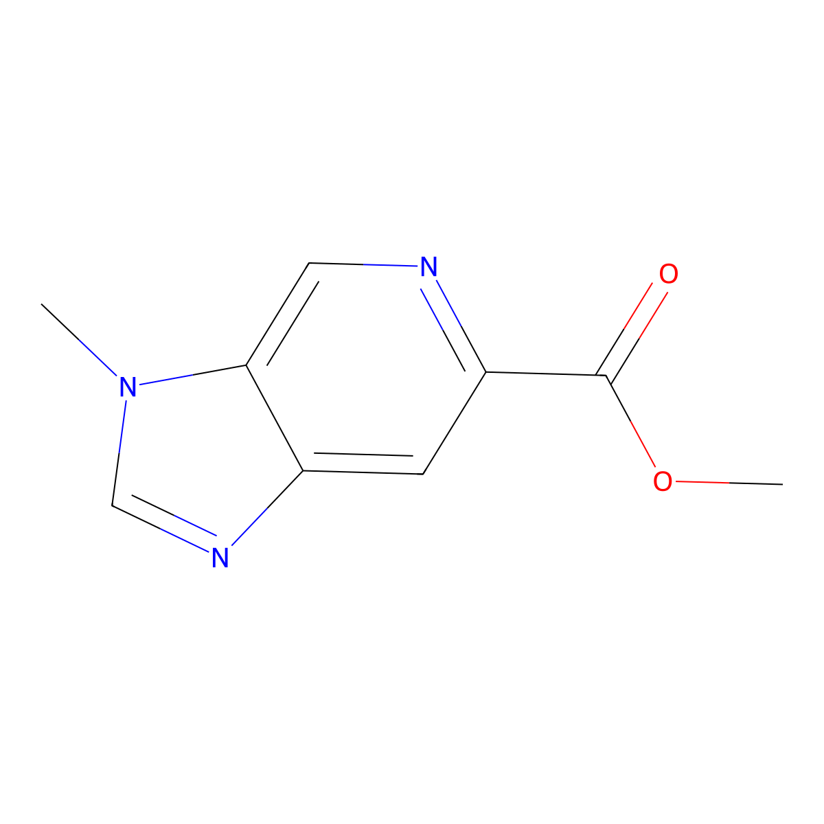 Methyl 3-methyl-3H-imidazo(4,5-c)pyridine-6-carboxylate molecular structure, CAS 1234014-37-9