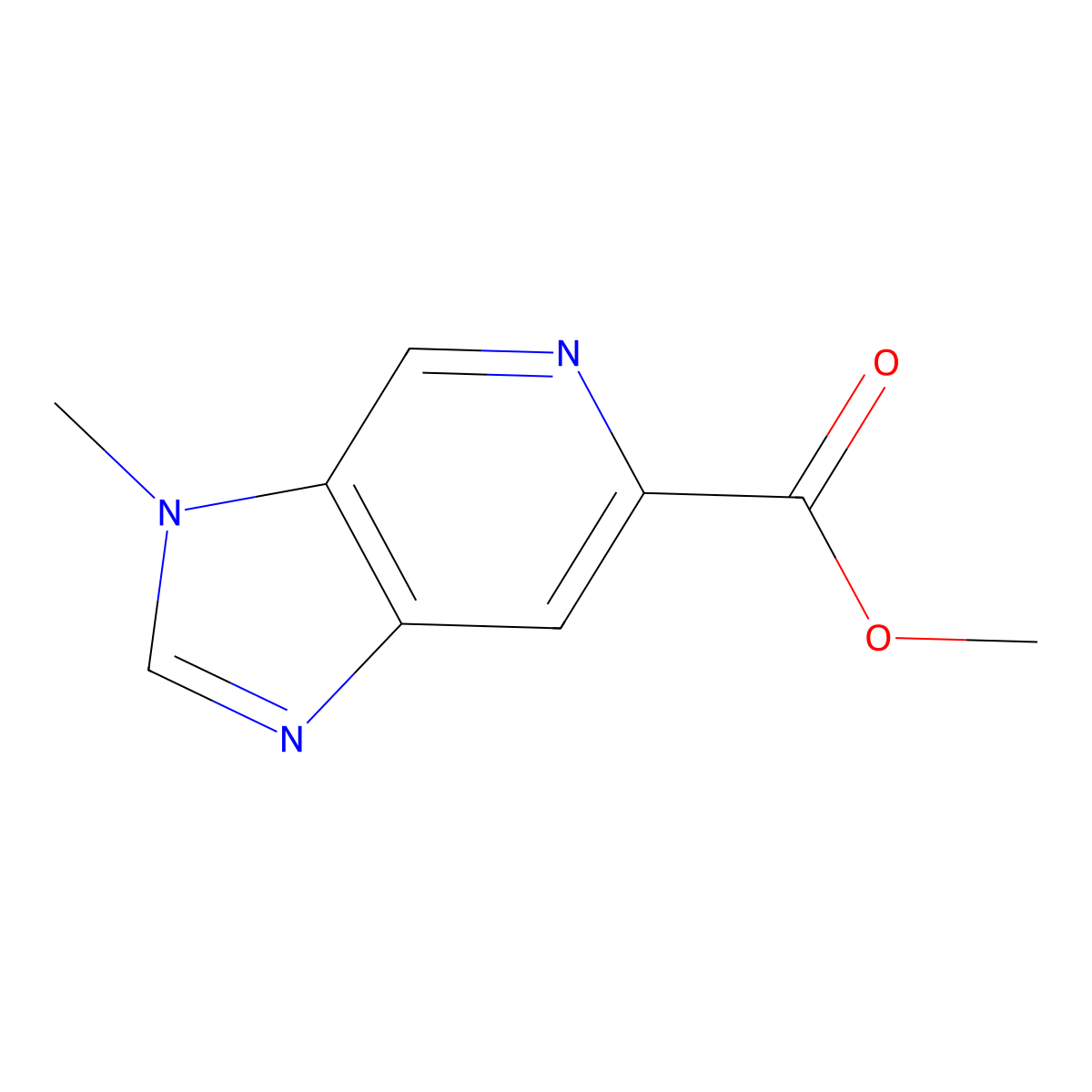 Methyl 3-methyl-3H-imidazo(4,5-c)pyridine-6-carboxylate molecular structure, CAS 1234014-37-9