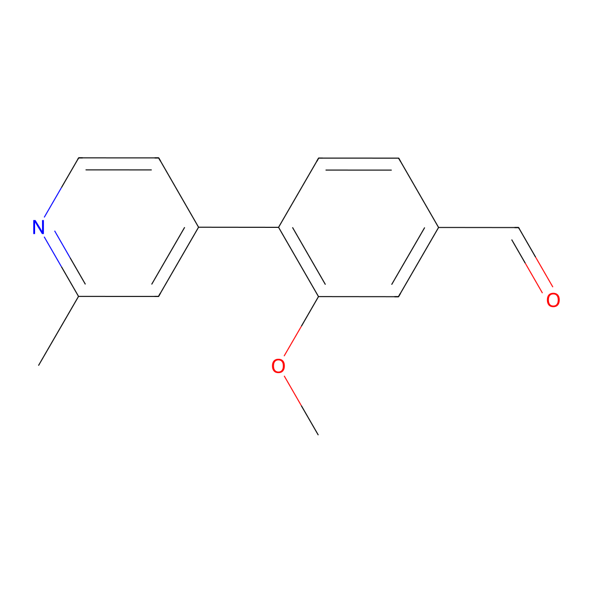 3-Methoxy-4-(2-methyl-pyridin-4-yl)-benzaldehyde molecular structure, CAS 1234016-11-5