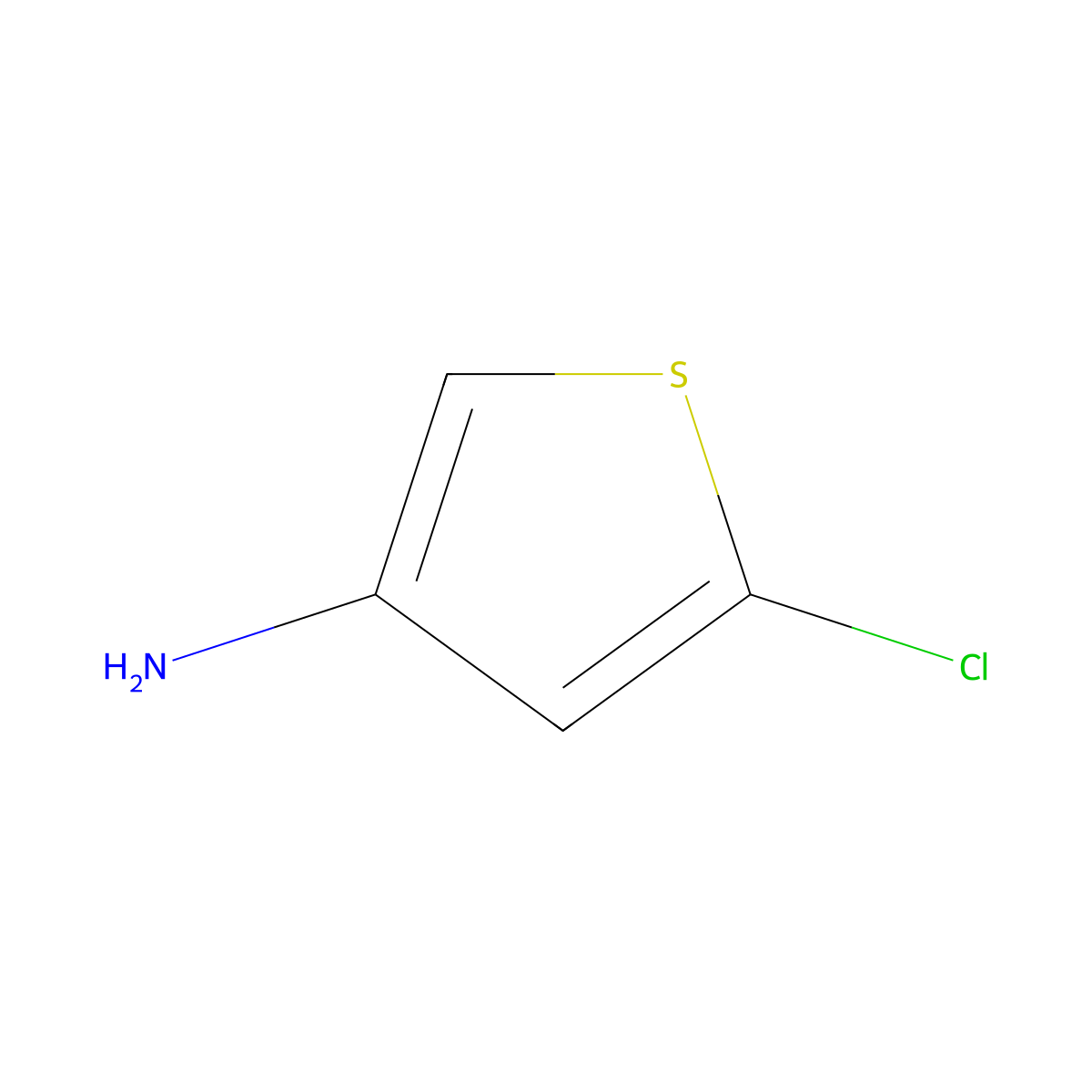 5-Chlorothiophen-3-amine molecular structure, CAS 123403-75-8
