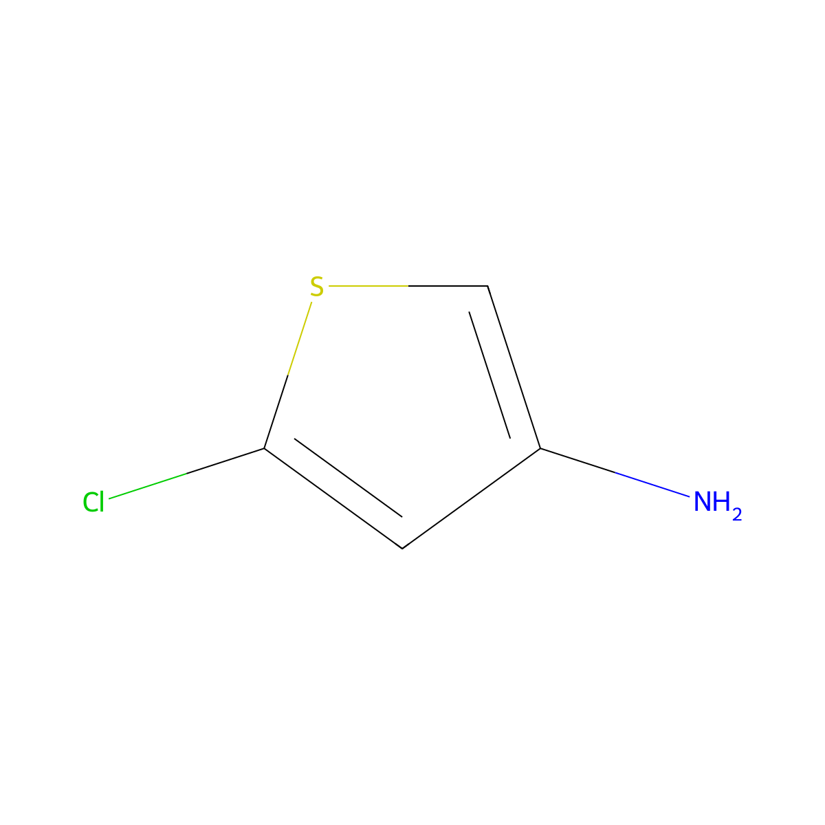 5-Chlorothiophen-3-amine molecular structure, CAS 123403-75-8