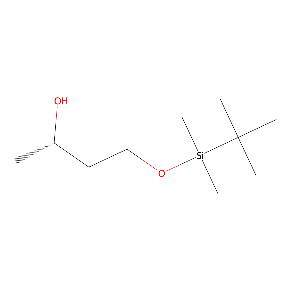 (S)-4-(tert-butyldimethylsilyloxy)butan-2-ol molecular structure, CAS 123406-25-7