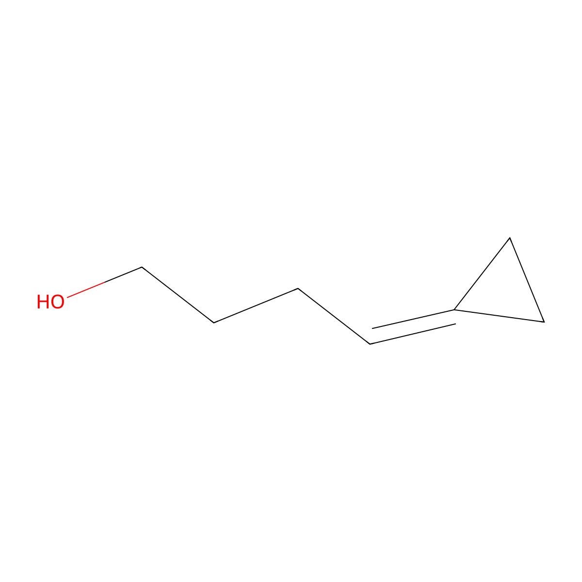 4-Cyclopropylidene-1-butanol molecular structure, CAS 123416-86-4